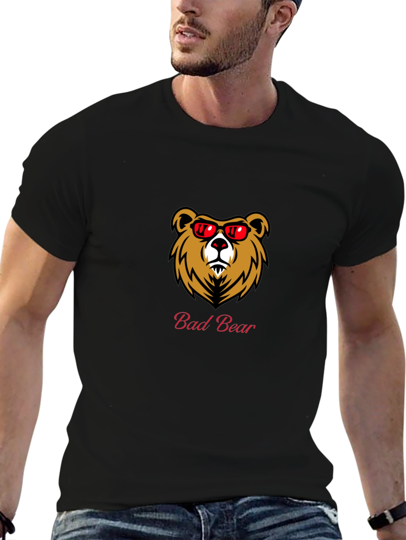 Bad Bear Graphic T-Shirt - Mens Black Tee