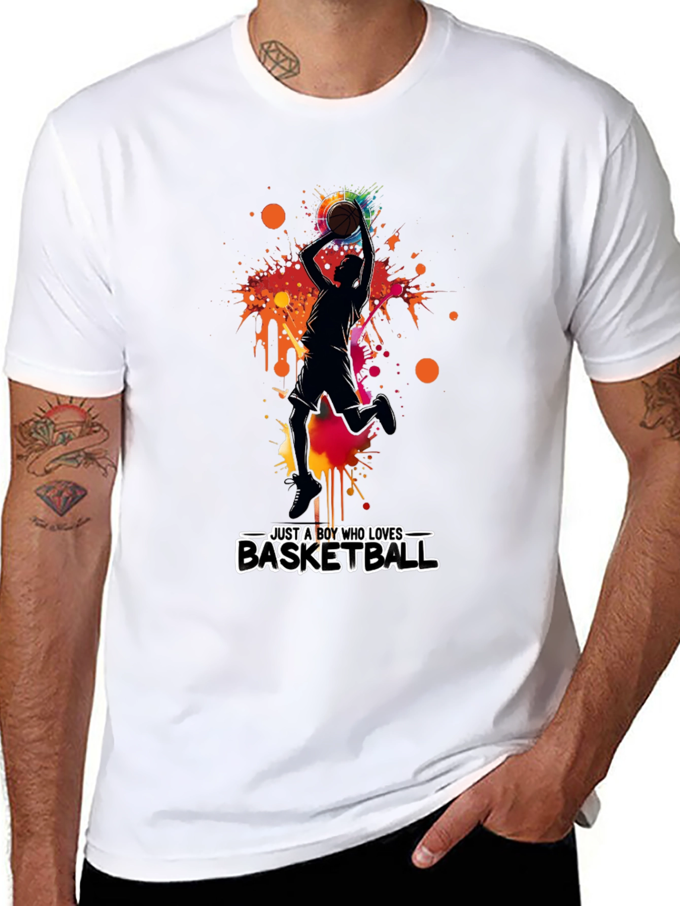 Basketball Lover Graphic Tee - Mens Black T-Shirt