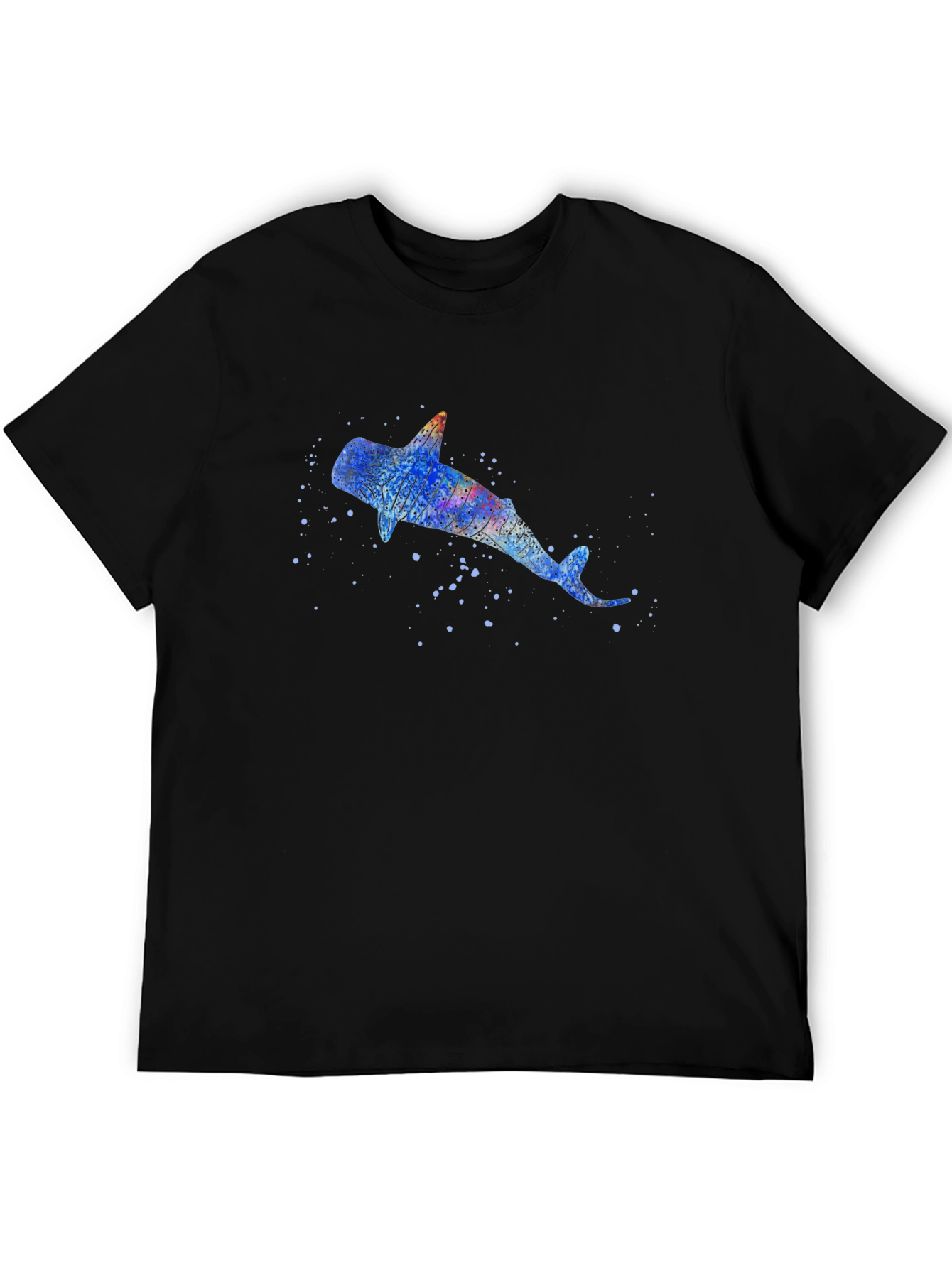 Whale Shark Graphic Black T-Shirt