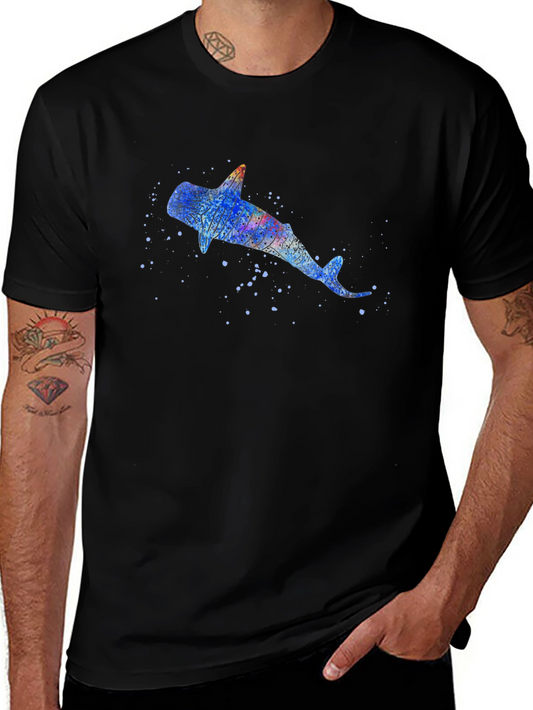 Whale Shark Graphic Black T-Shirt