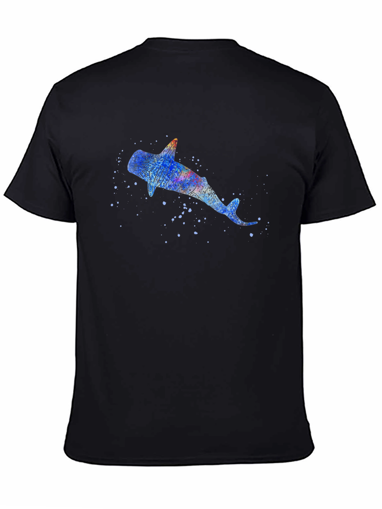 Whale Shark Graphic Black T-Shirt