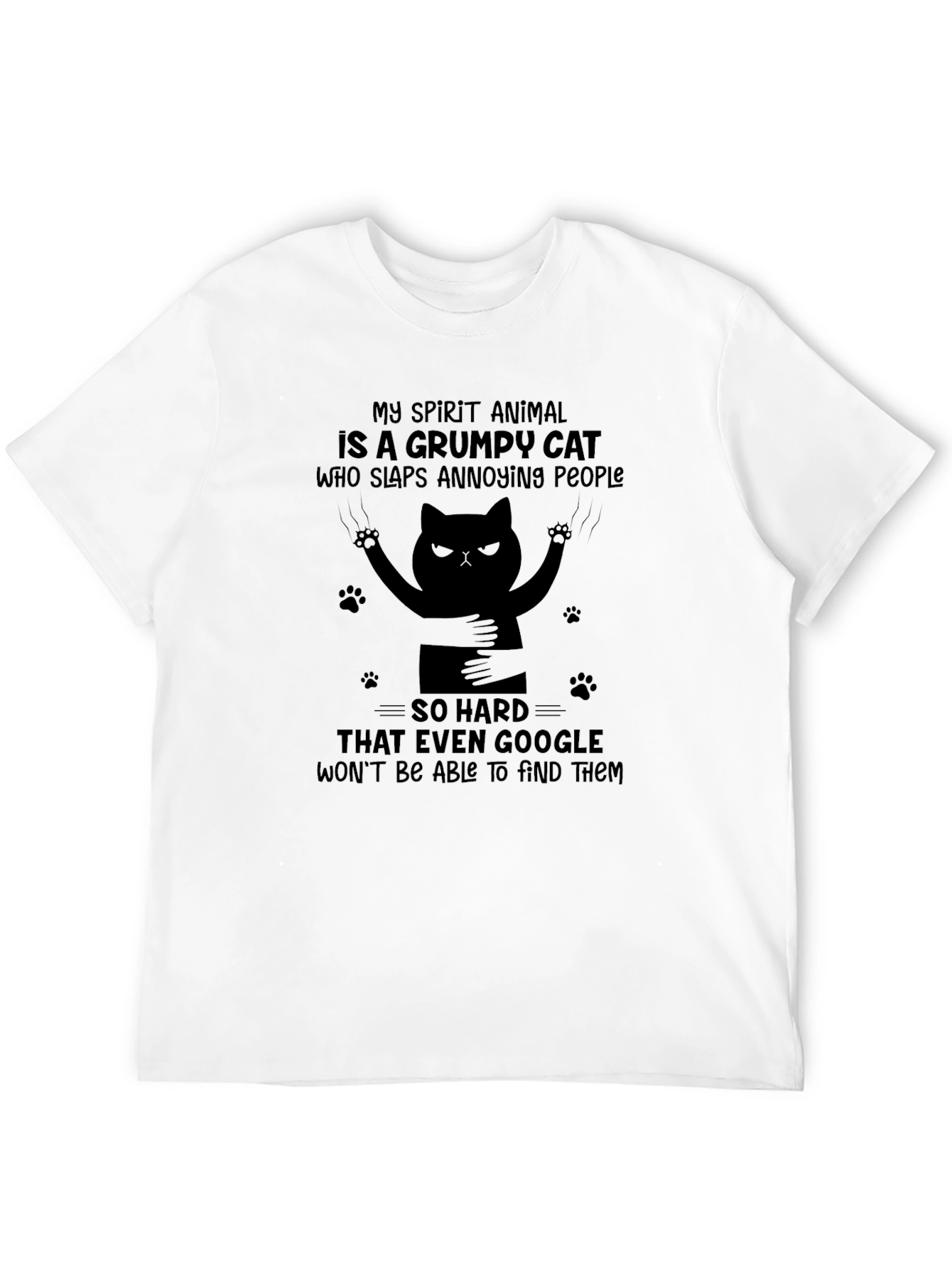 Grumpy Cat Slaps Annoying People T-Shirt