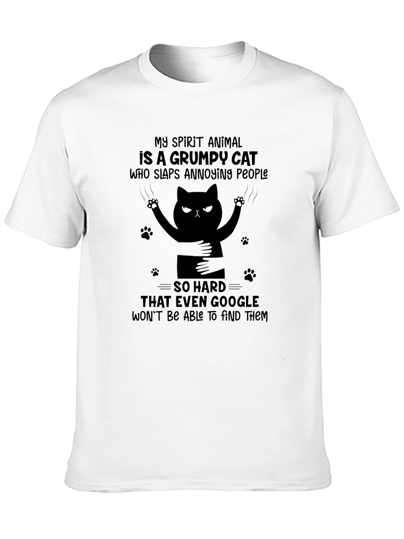 Grumpy Cat Slaps Annoying People T-Shirt