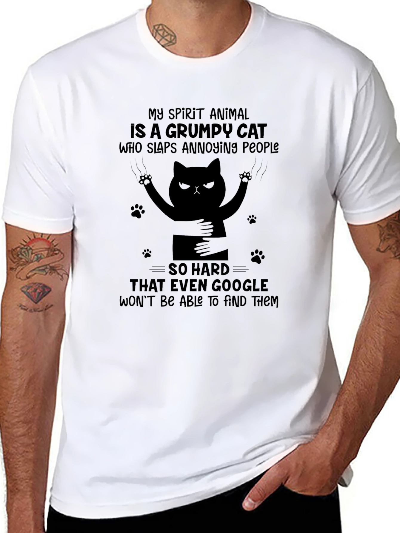 Grumpy Cat Slaps Annoying People T-Shirt