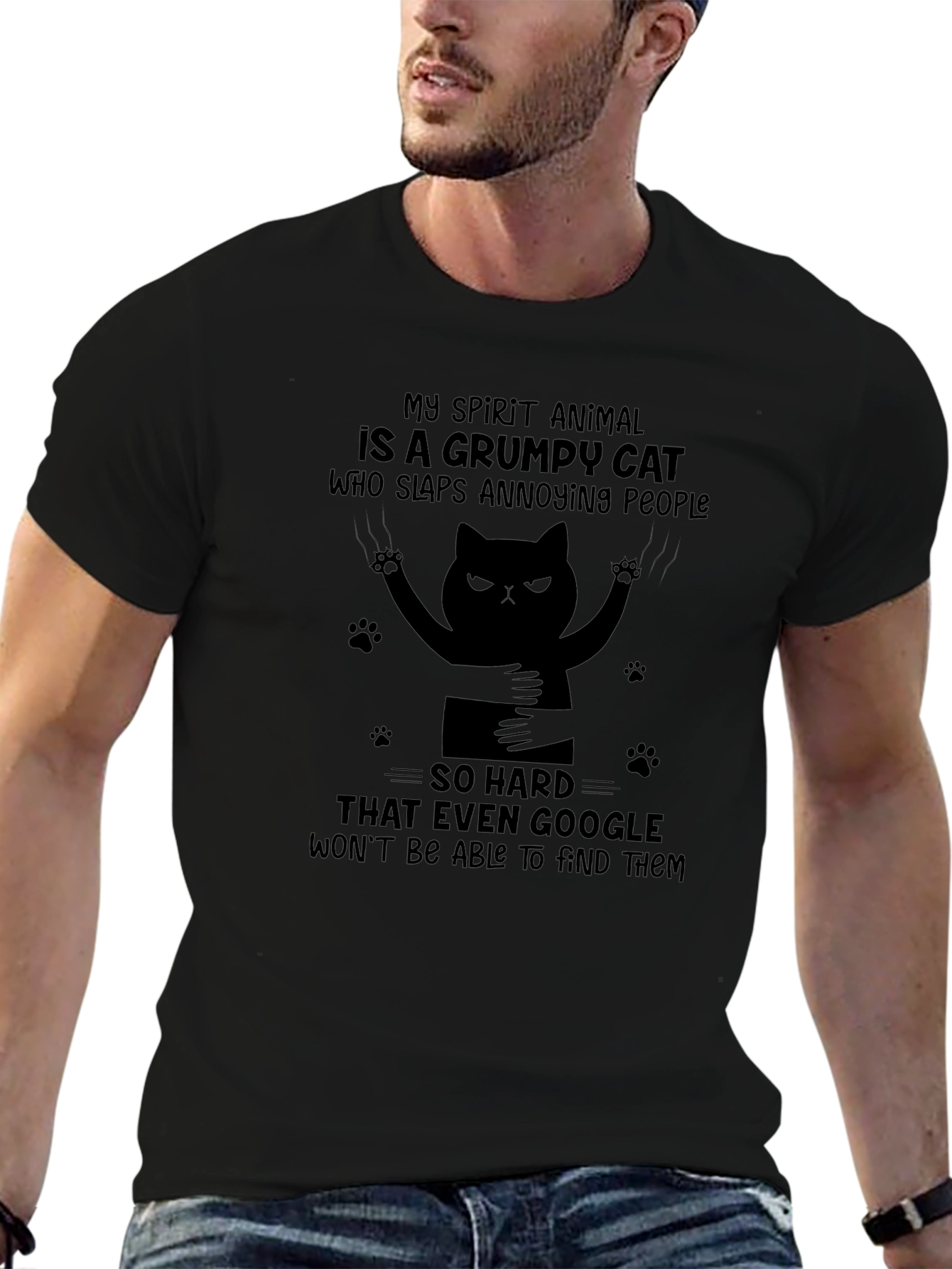 Grumpy Cat Slaps Annoying People T-Shirt