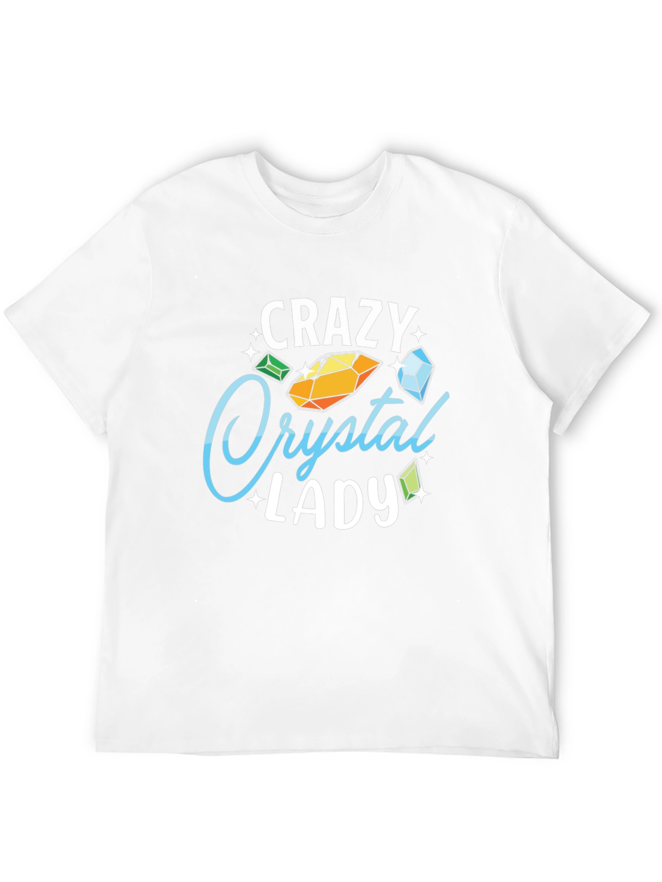 Crazy Crystal Lady Graphic Tee - Black