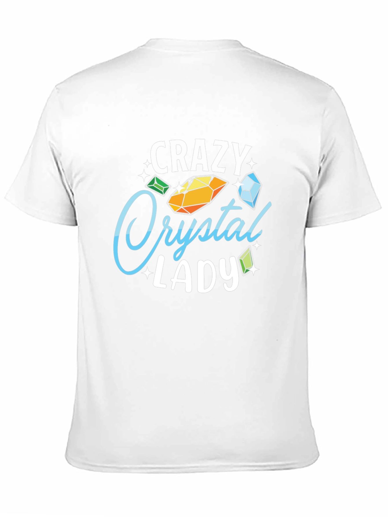 Crazy Crystal Lady Graphic Tee - Black