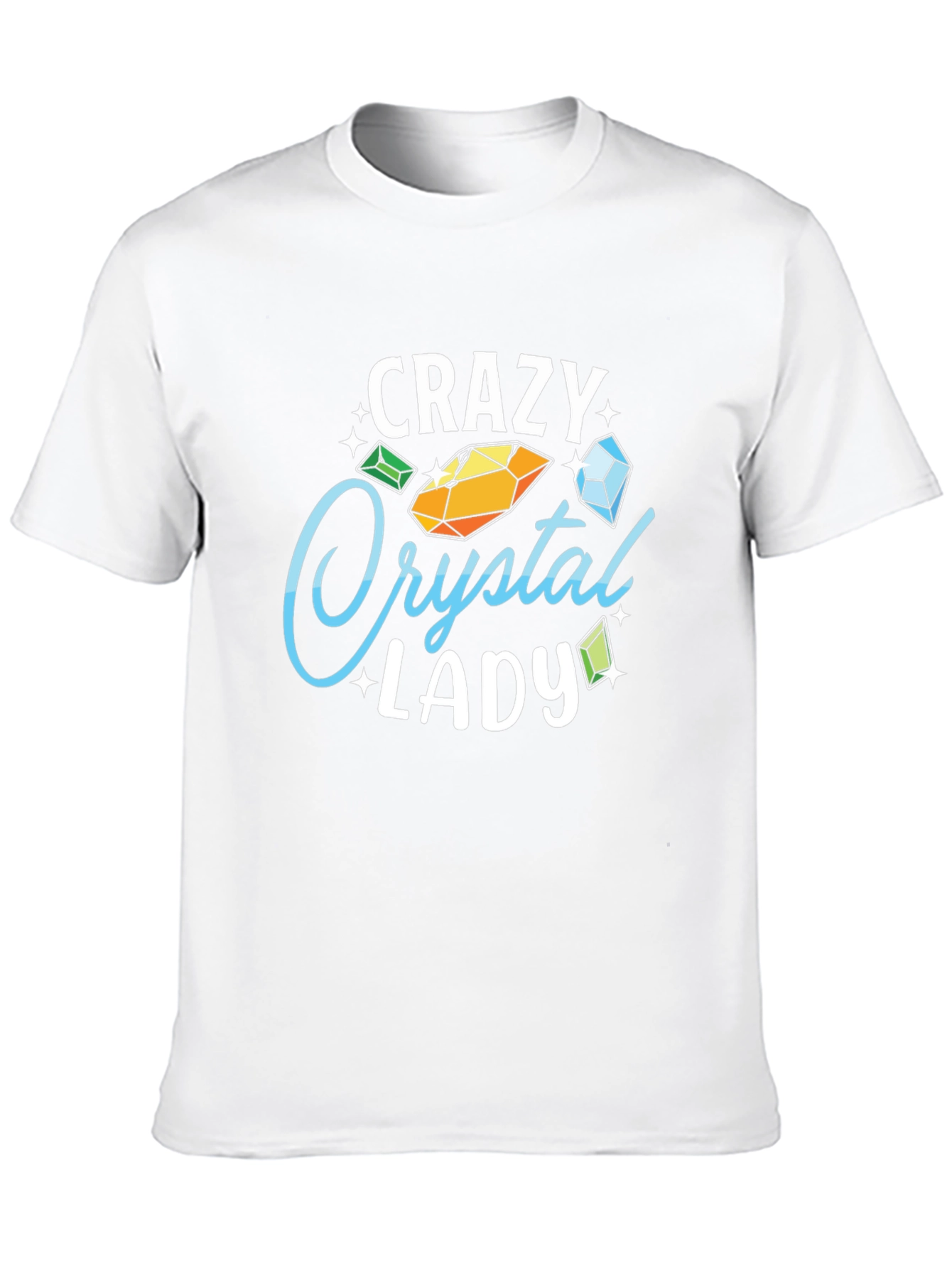 Crazy Crystal Lady Graphic Tee - Black