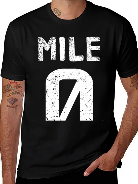 Mile T-Shirt - Distressed Graphic Tee