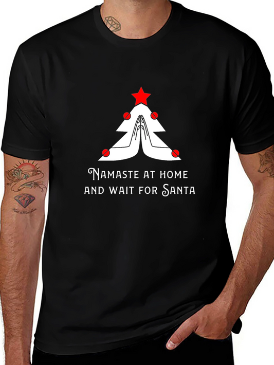 Namaste at Home Christmas T-Shirt