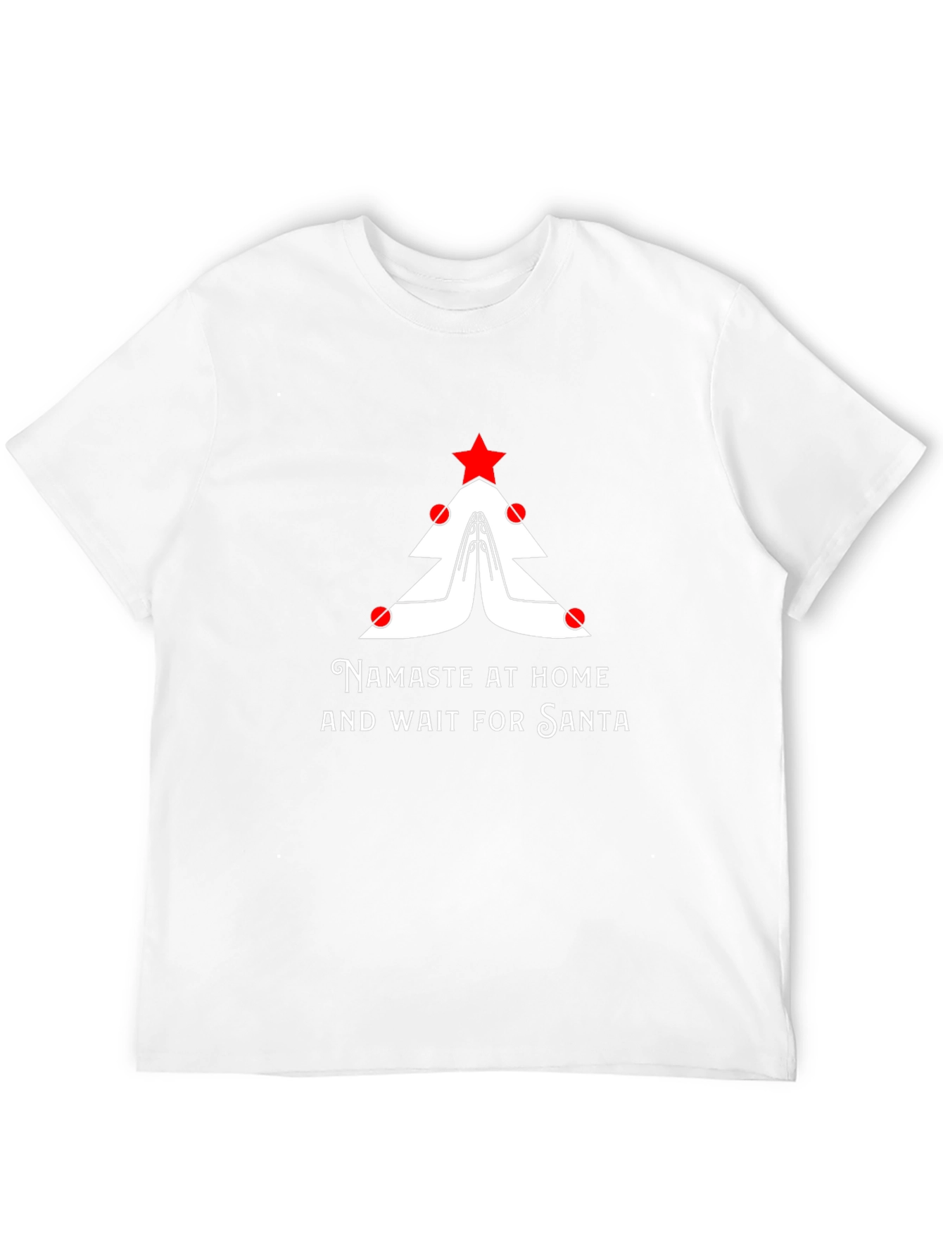 Namaste at Home Christmas T-Shirt