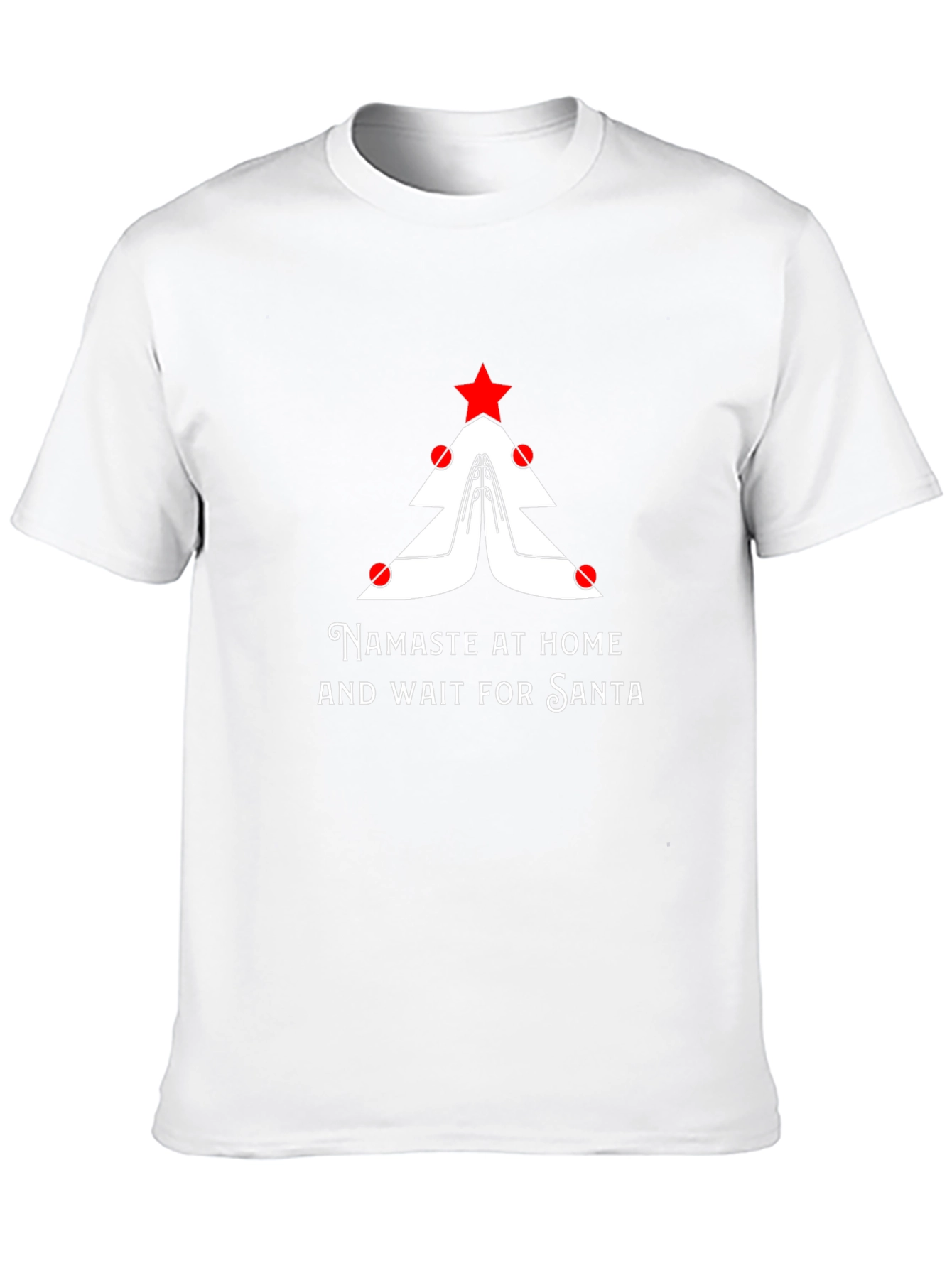 Namaste at Home Christmas T-Shirt
