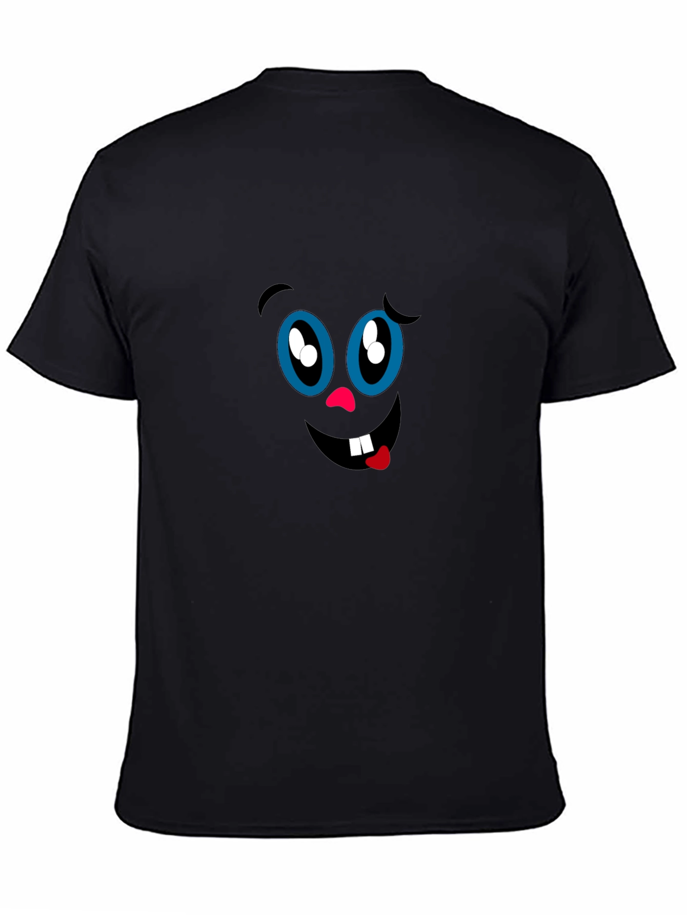 Funny Face Graphic Black T-Shirt