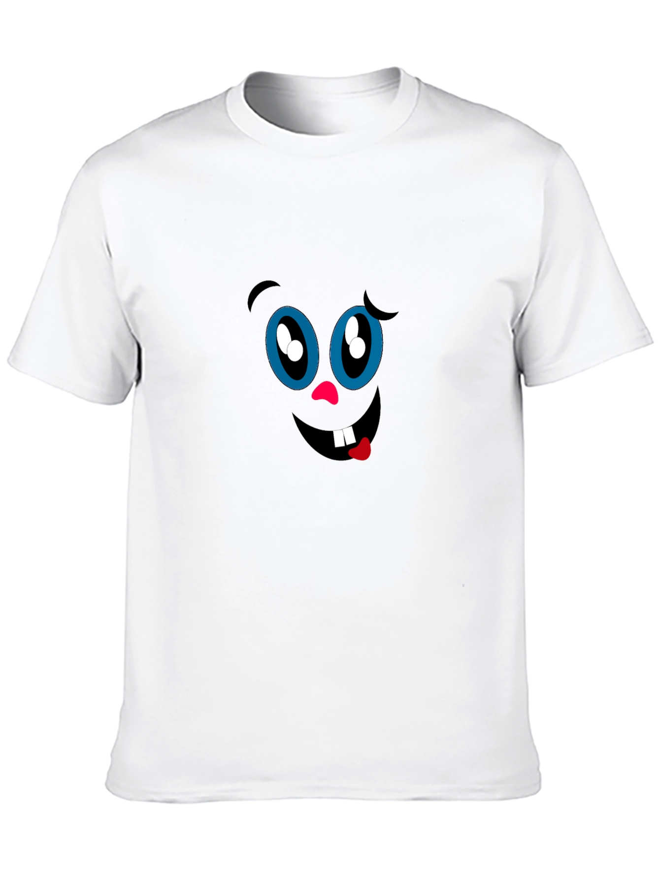Funny Face Graphic Black T-Shirt