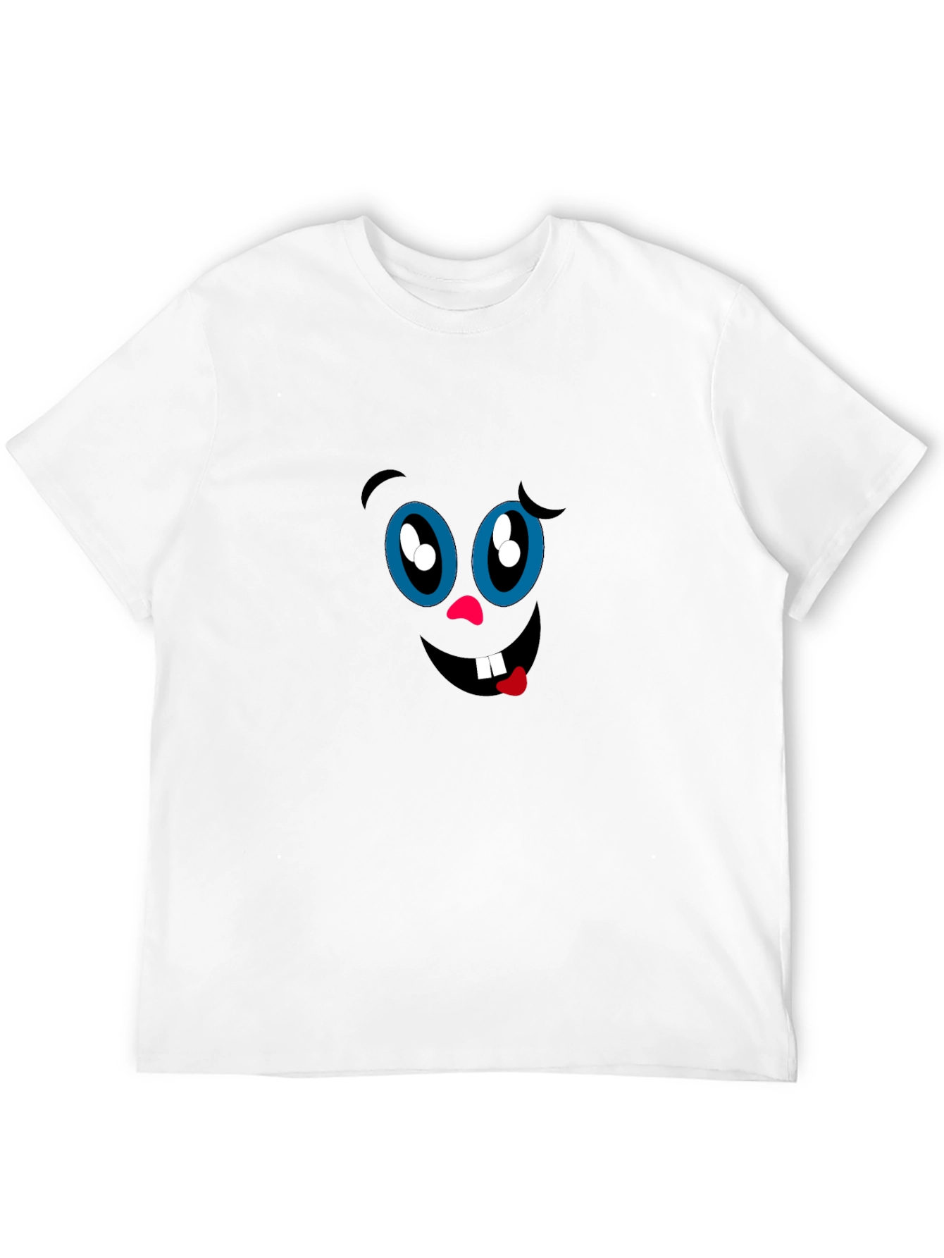 Funny Face Graphic Black T-Shirt