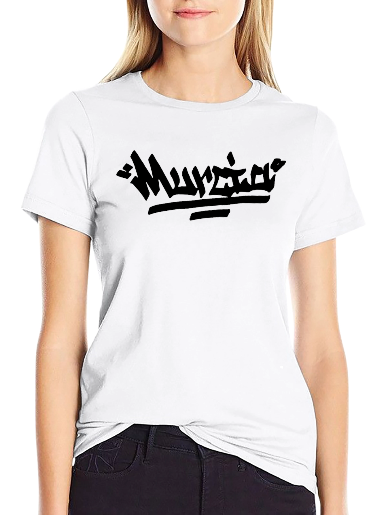 Mens Black Graphic T-Shirt - Edgy Design