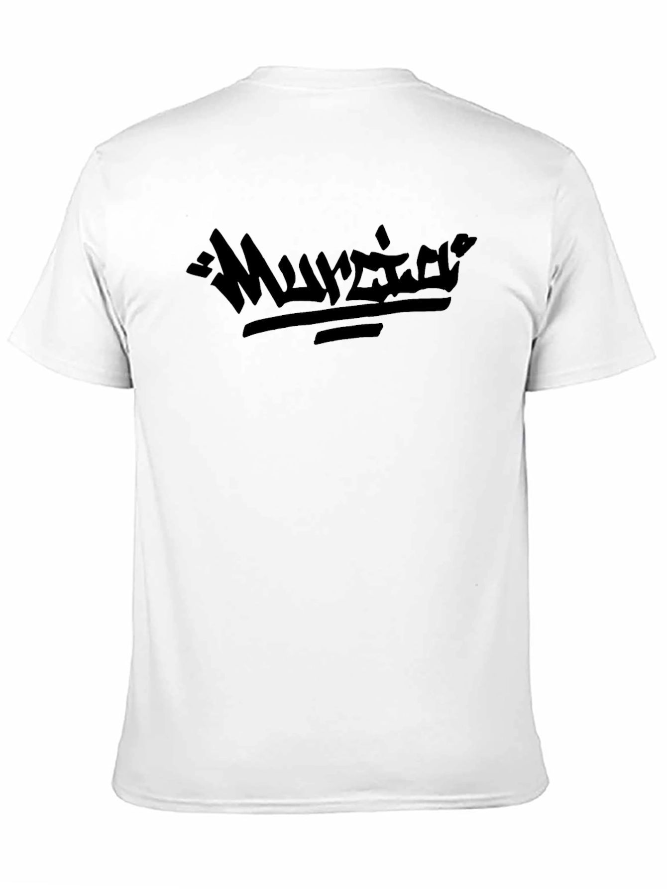 Mens Black Graphic T-Shirt - Edgy Design