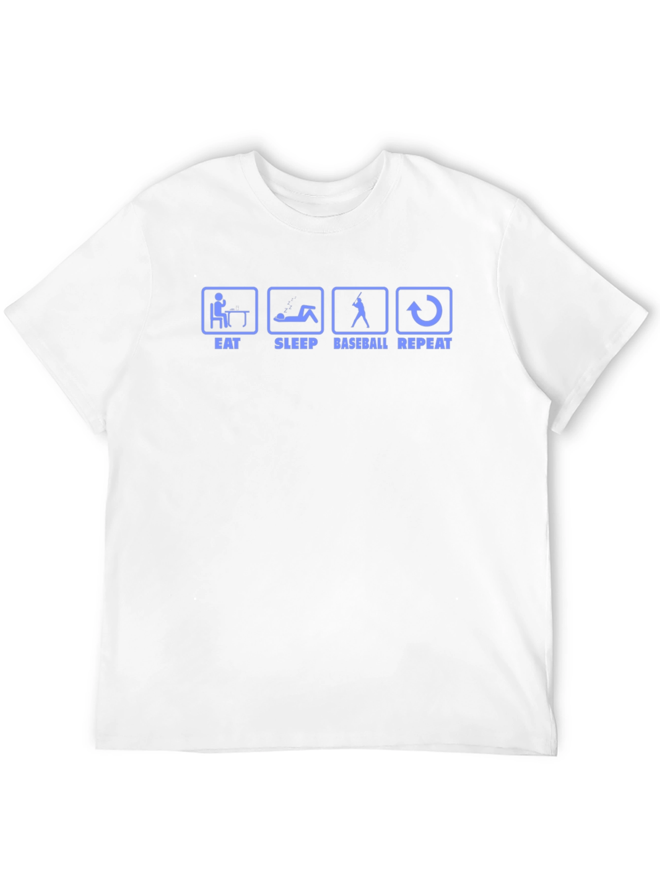 Eat Sleep Baseball Repeat Black T-Shirt