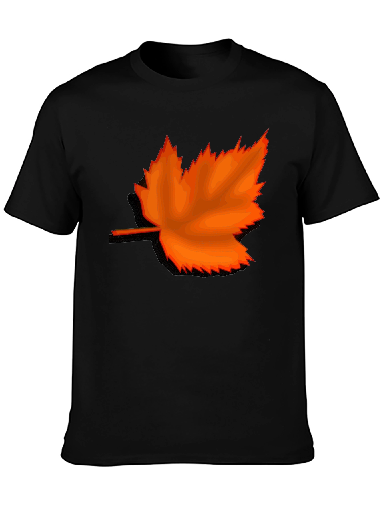 Autumn Maple Leaf Graphic Tee - Stylish Casual Wear