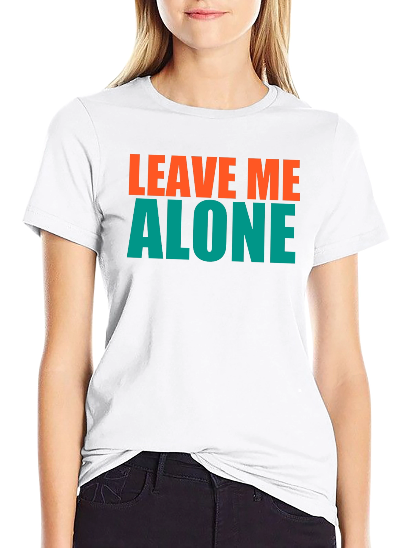 Leave Me Alone Graphic Tee - Black