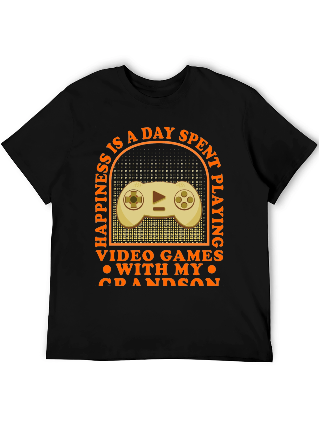 Gamer Grandson T-Shirt: Happiness Is Playing Video Games