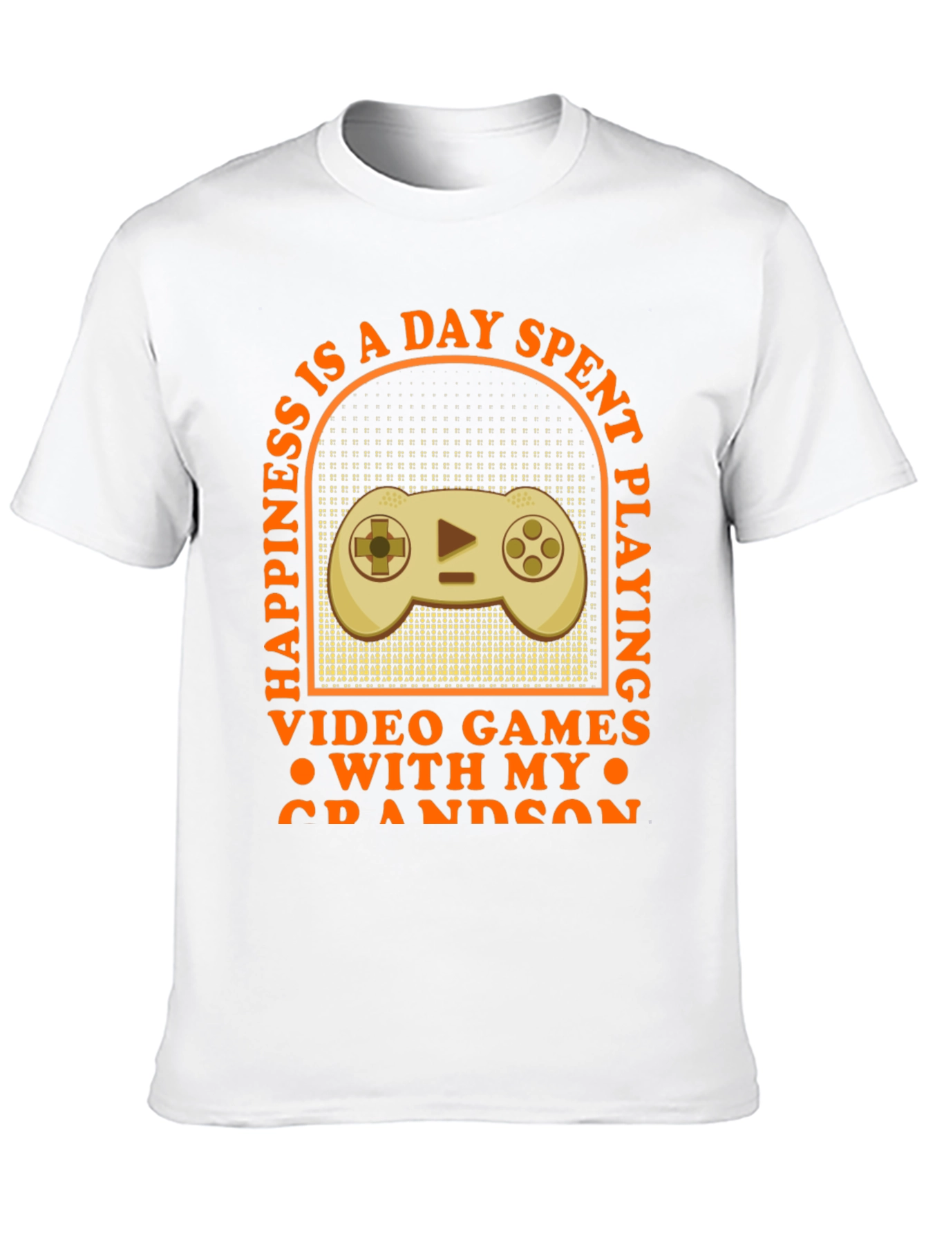 Gamer Grandson T-Shirt: Happiness Is Playing Video Games