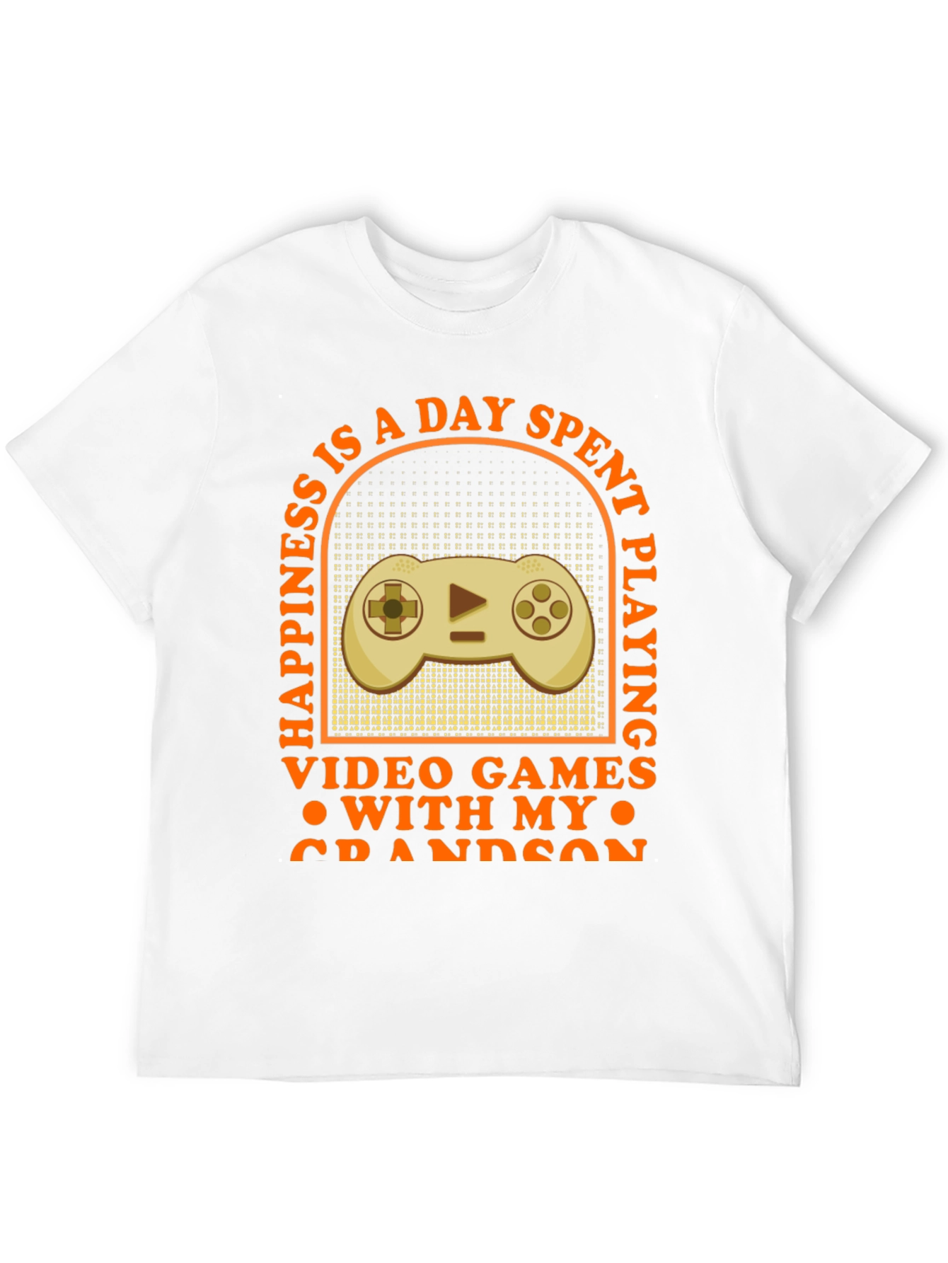 Gamer Grandson T-Shirt: Happiness Is Playing Video Games