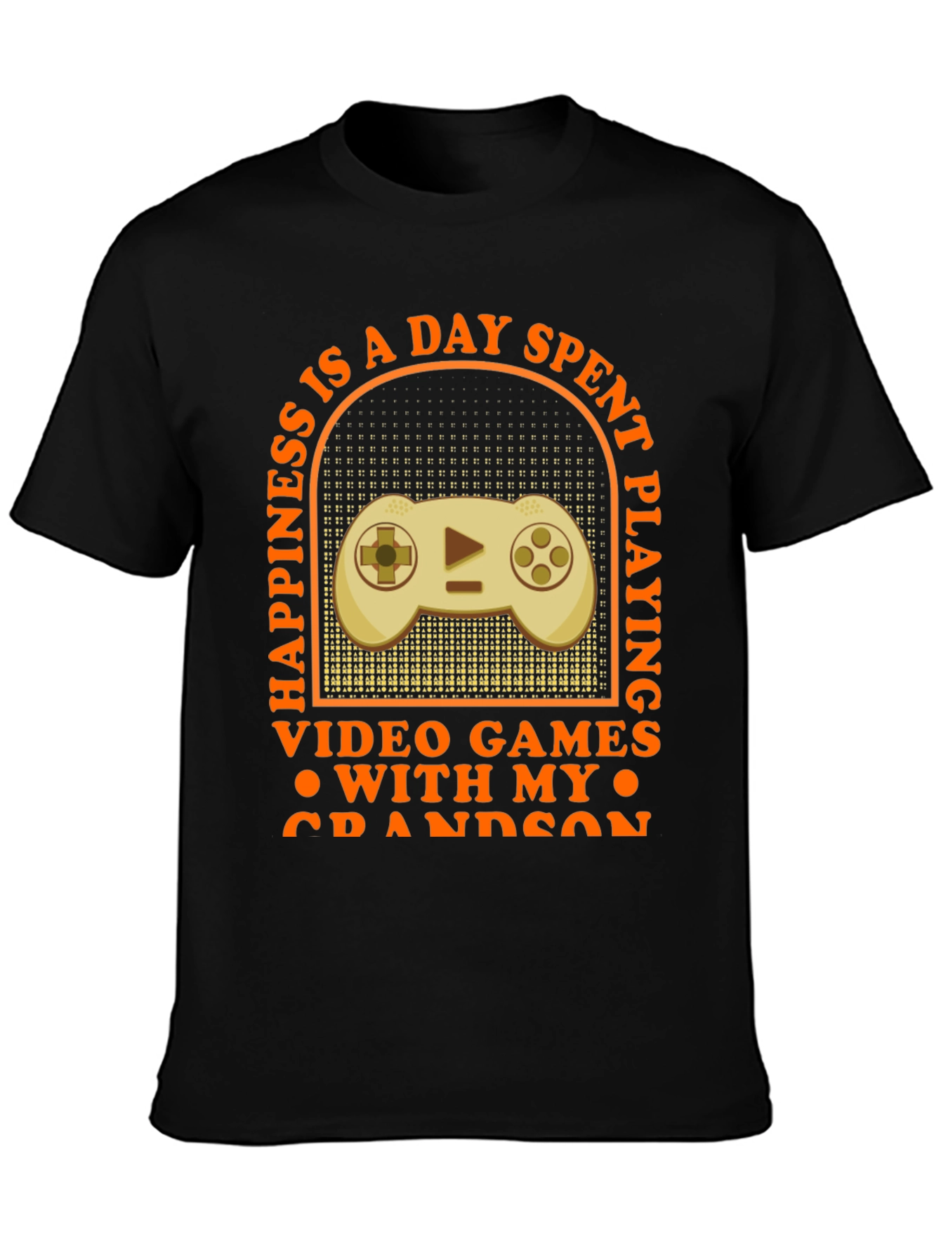 Gamer Grandson T-Shirt: Happiness Is Playing Video Games