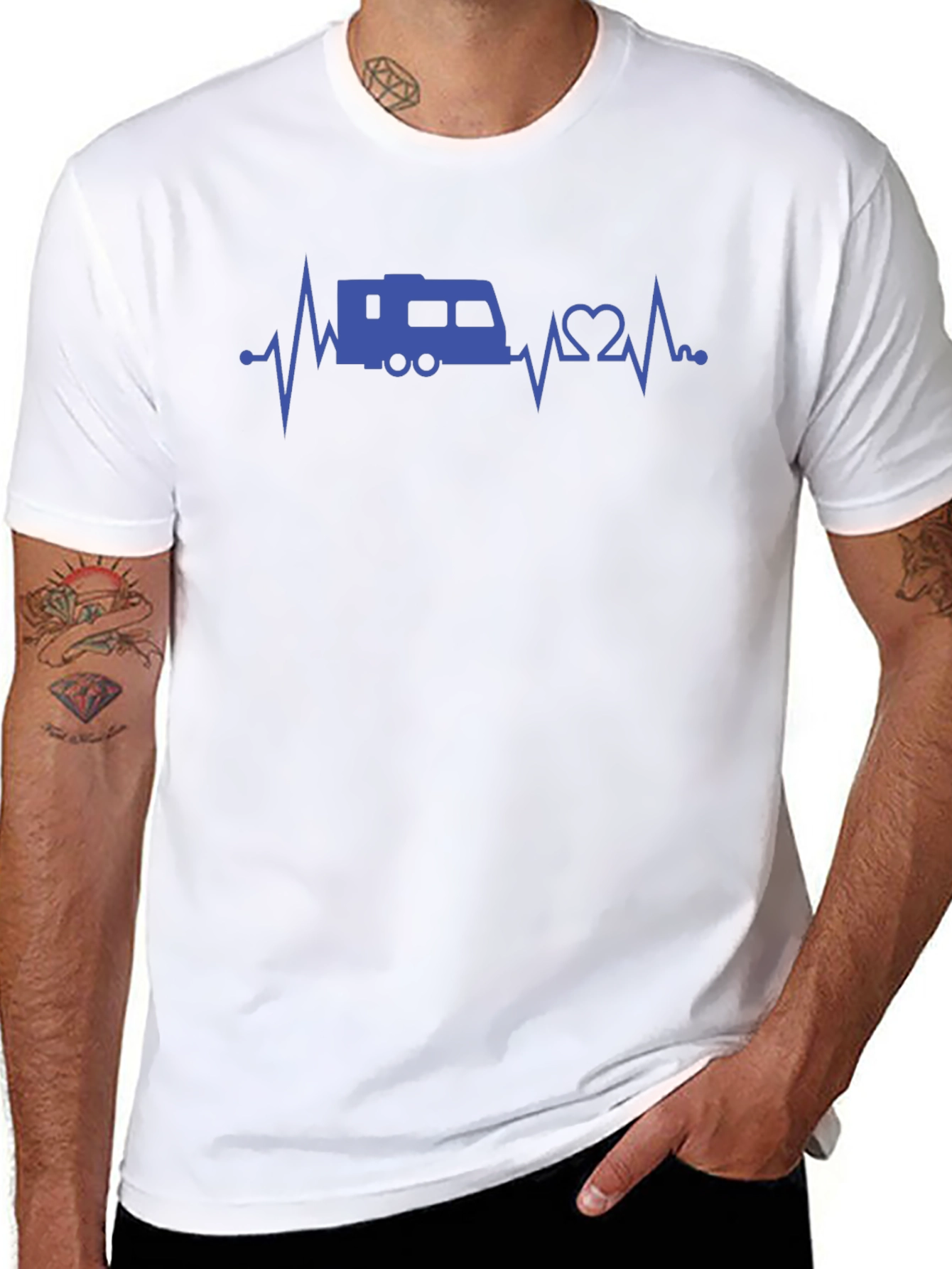 RV Heartbeat T-Shirt - Camping Lover Tee