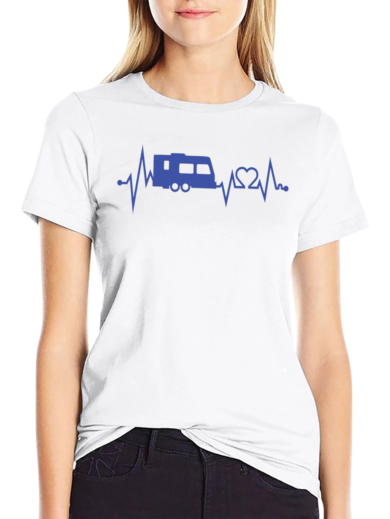 RV Heartbeat T-Shirt - Camping Lover Tee