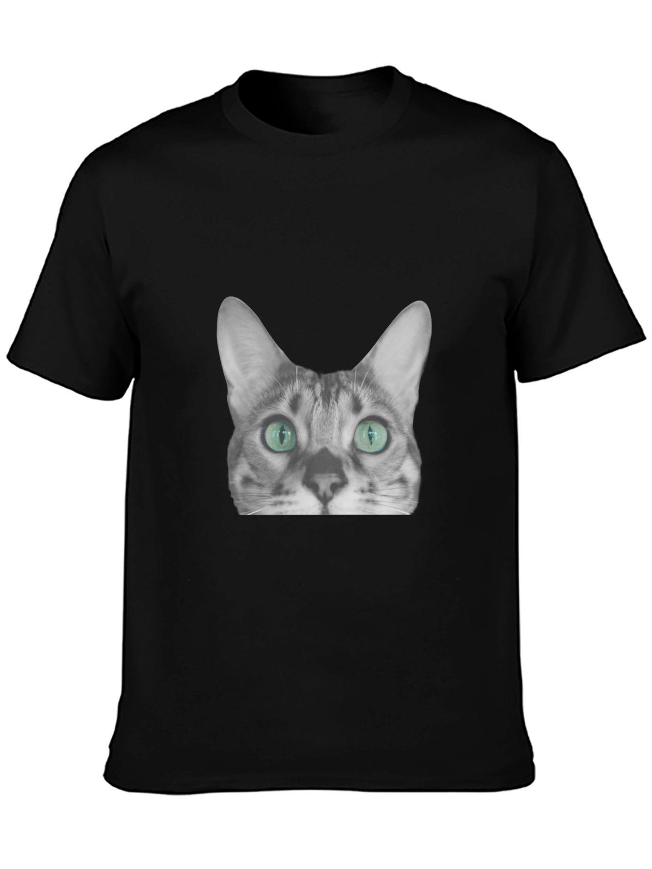 Cool Cat Graphic Tee - Black