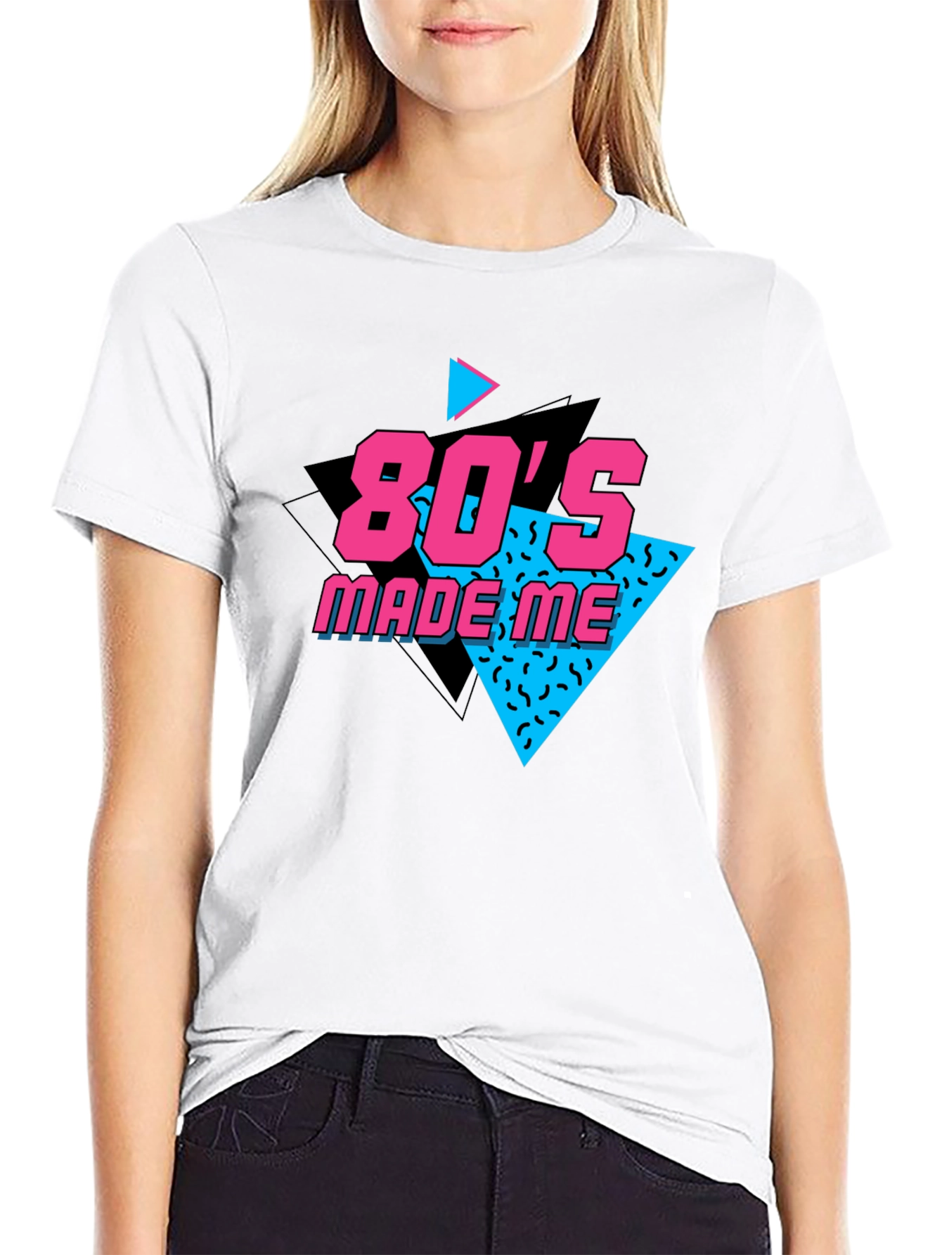 80s Made Me Black T-Shirt
