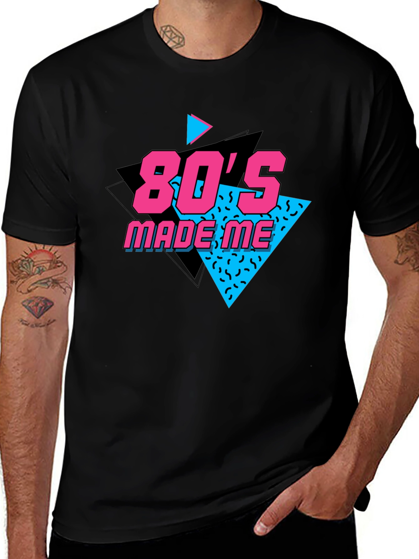 80s Made Me Black T-Shirt