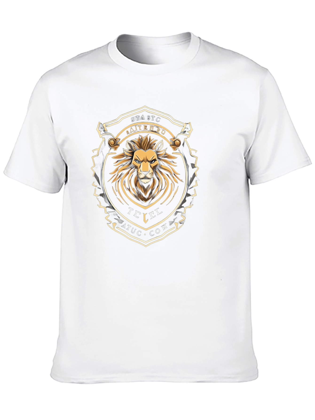 Lion Crest Graphic Tee - Stylish Black T-Shirt