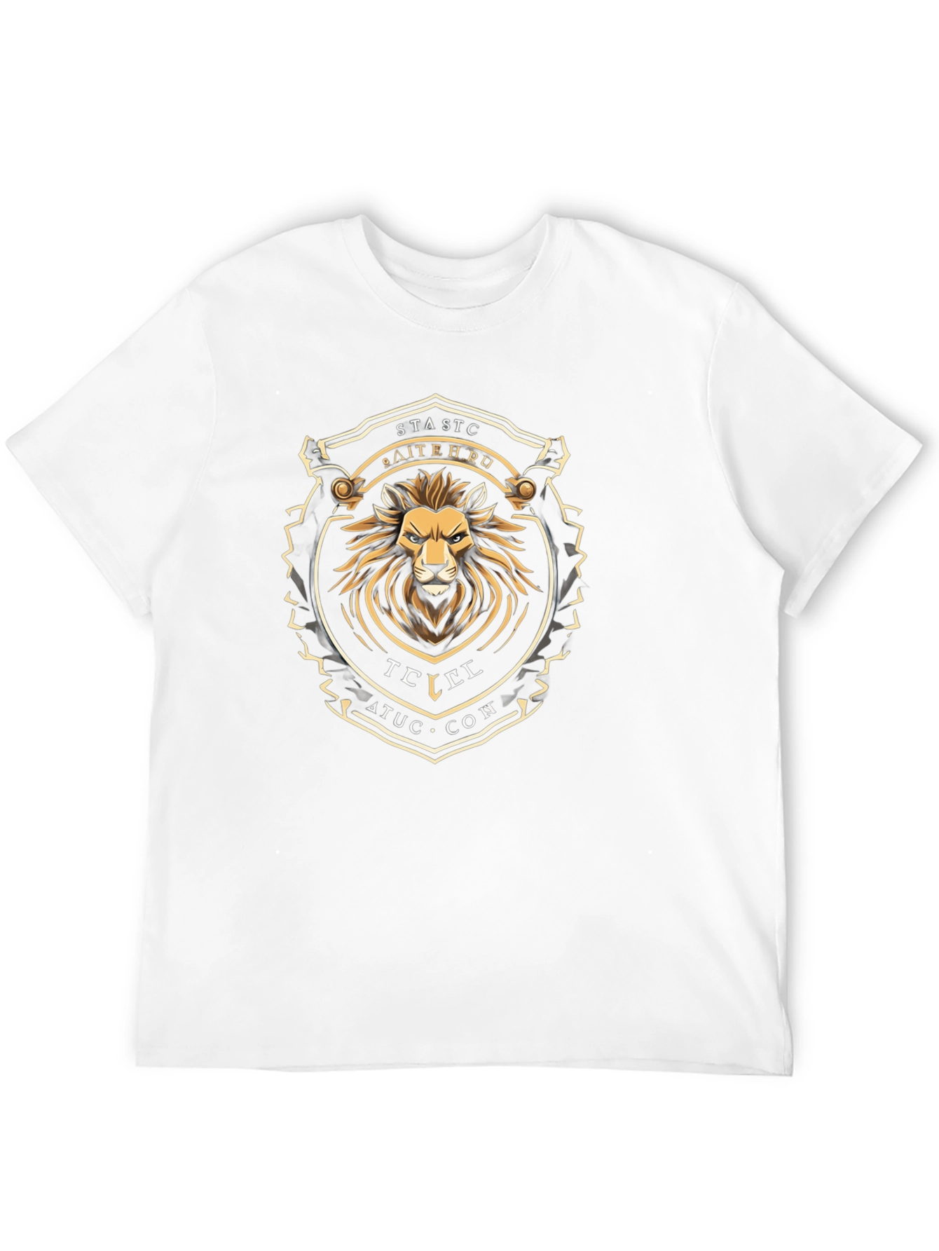 Lion Crest Graphic Tee - Stylish Black T-Shirt