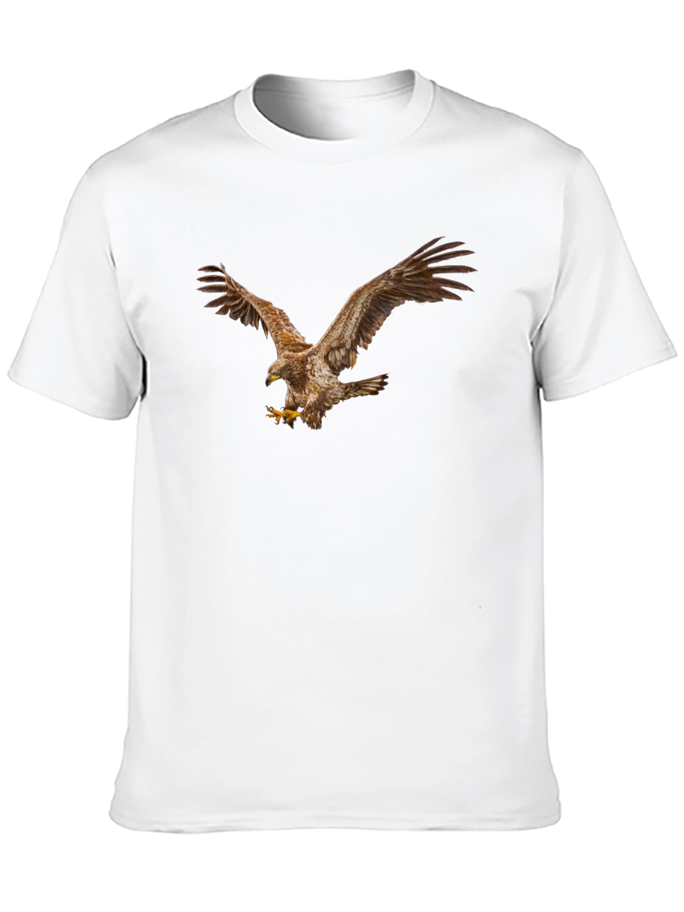 Eagle Graphic Print Mens Black T-Shirt