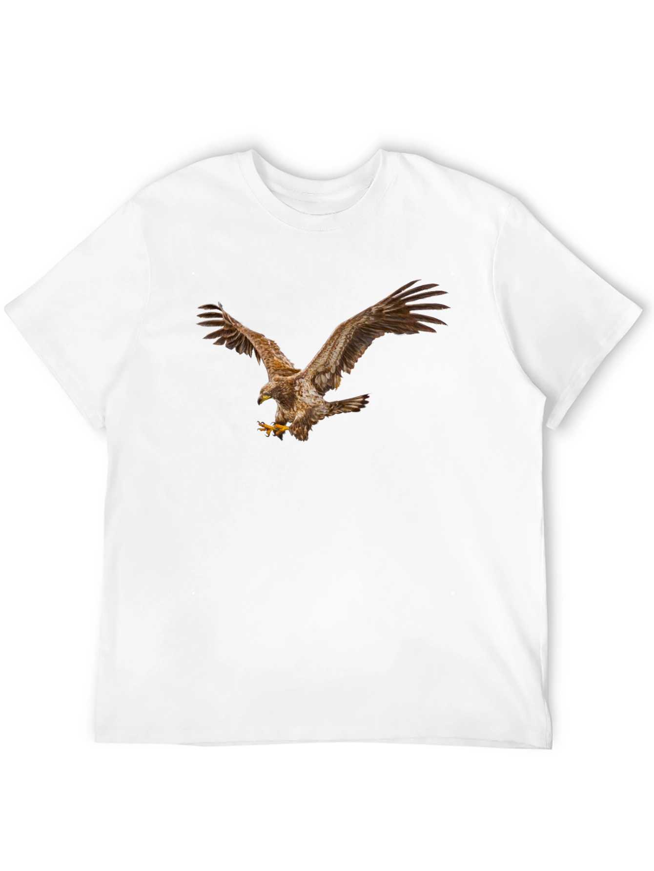Eagle Graphic Print Mens Black T-Shirt