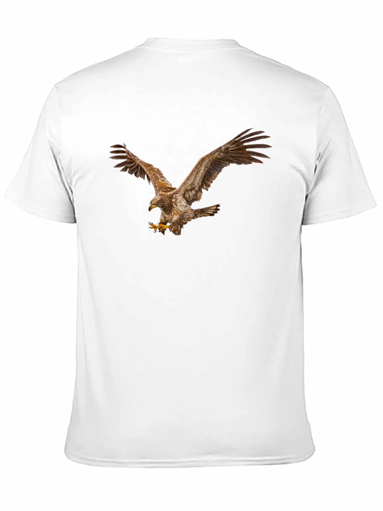 Eagle Graphic Print Mens Black T-Shirt