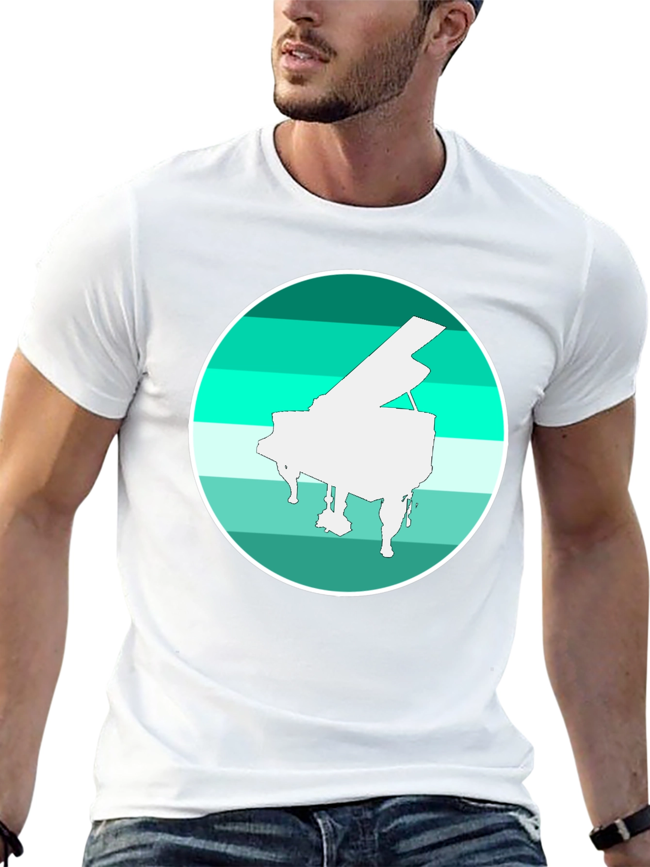 Piano Graphic Tee - Musical T-Shirt