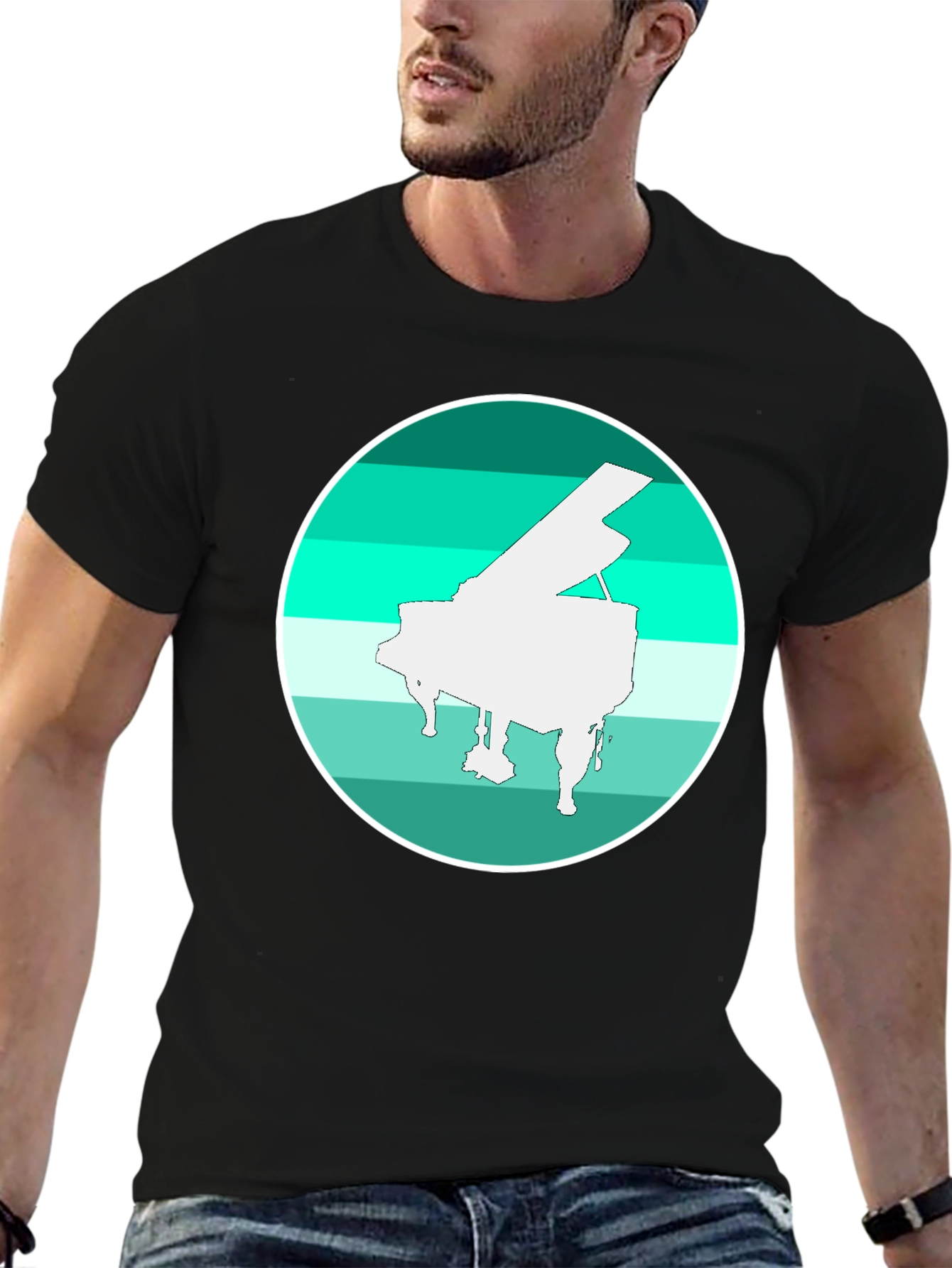 Piano Graphic Tee - Musical T-Shirt