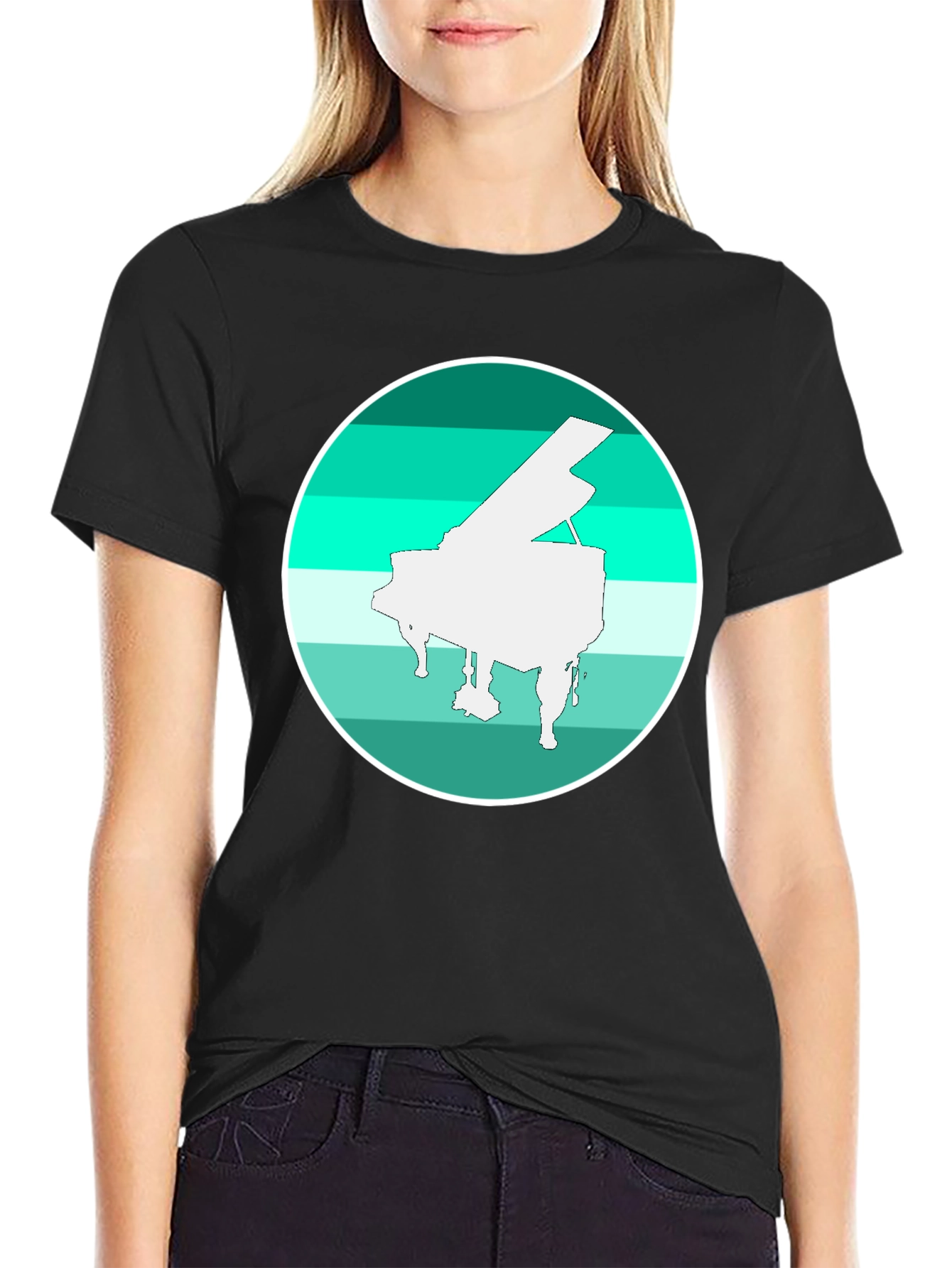 Piano Graphic Tee - Musical T-Shirt