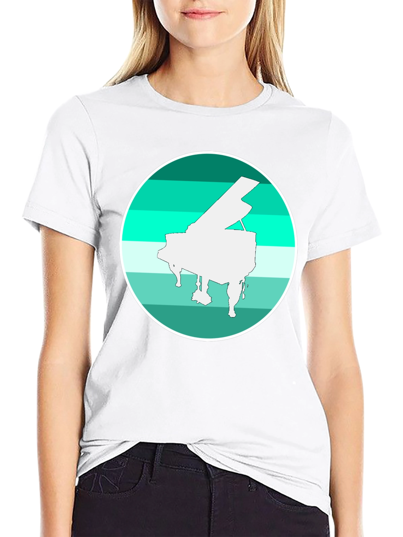 Piano Graphic Tee - Musical T-Shirt