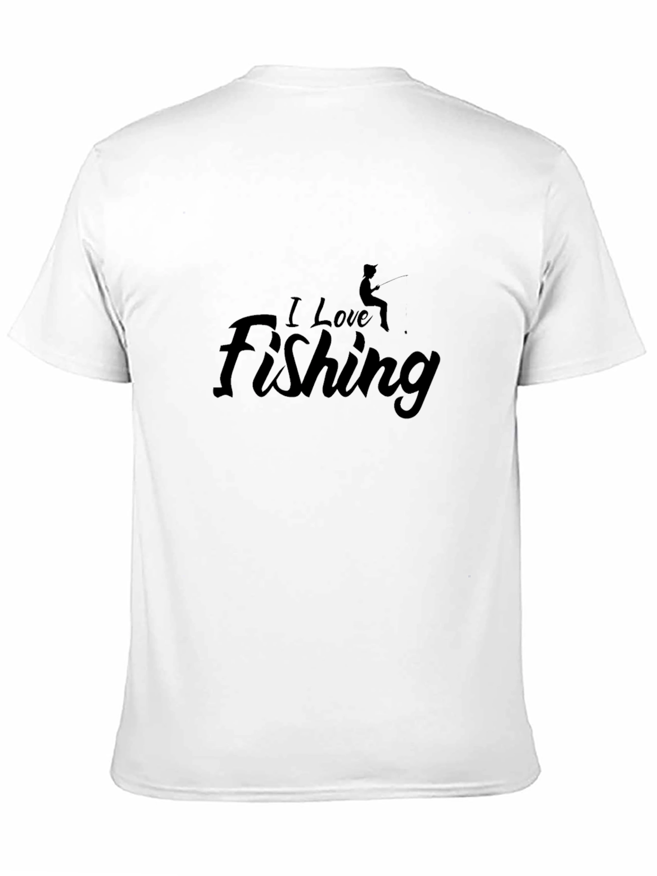 I Love Fishing Black T-Shirt