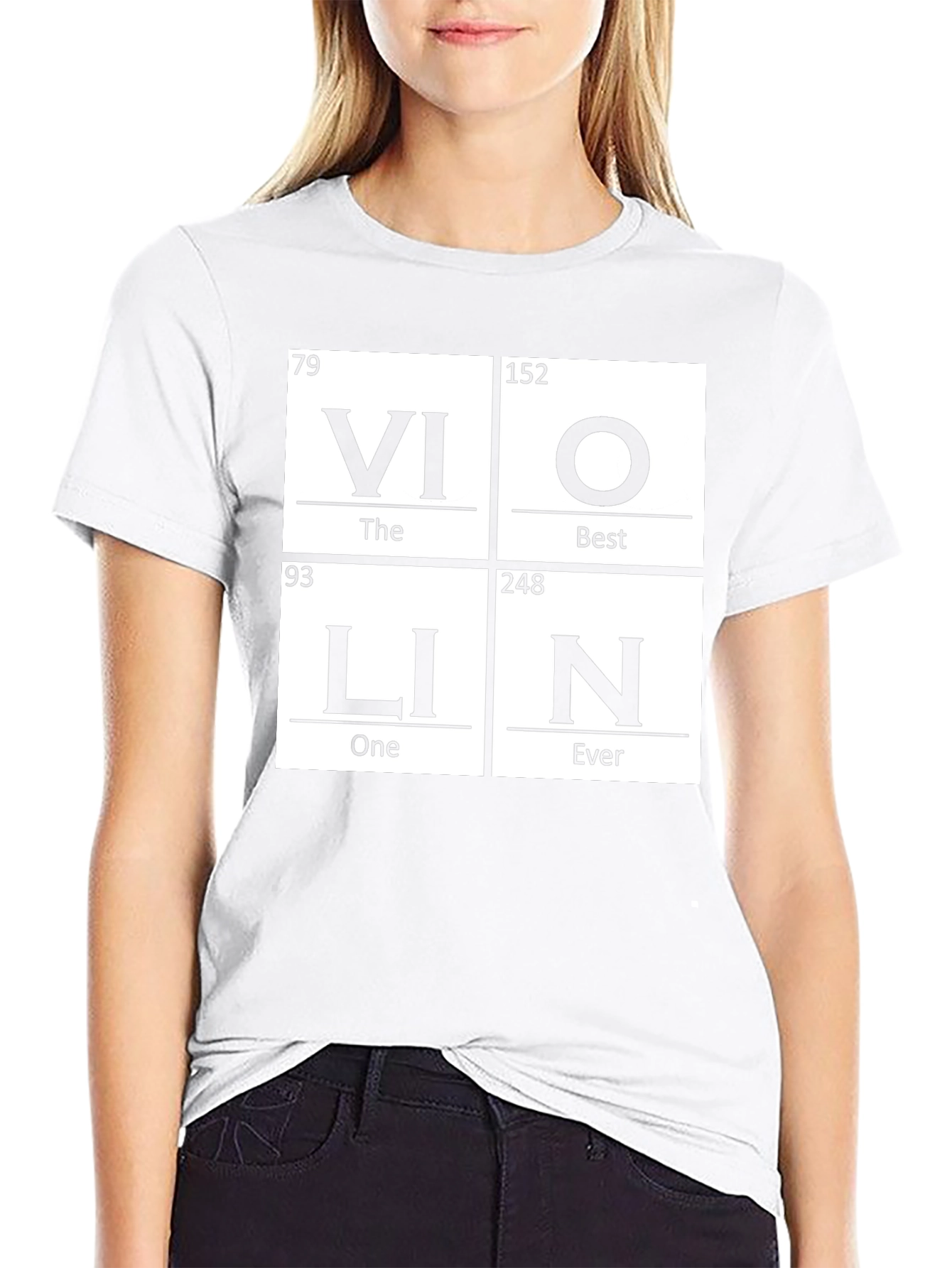 Violin Periodic Table Funny Music T-Shirt