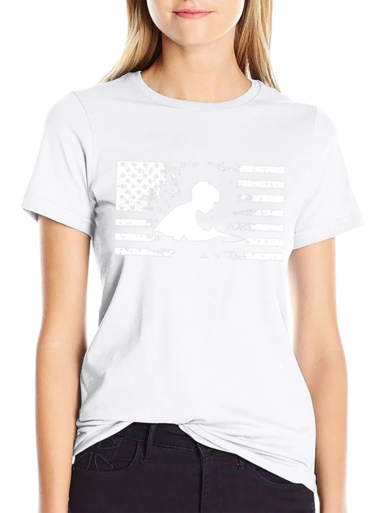 Patriotic Pool Player T-Shirt - American Flag Billiards