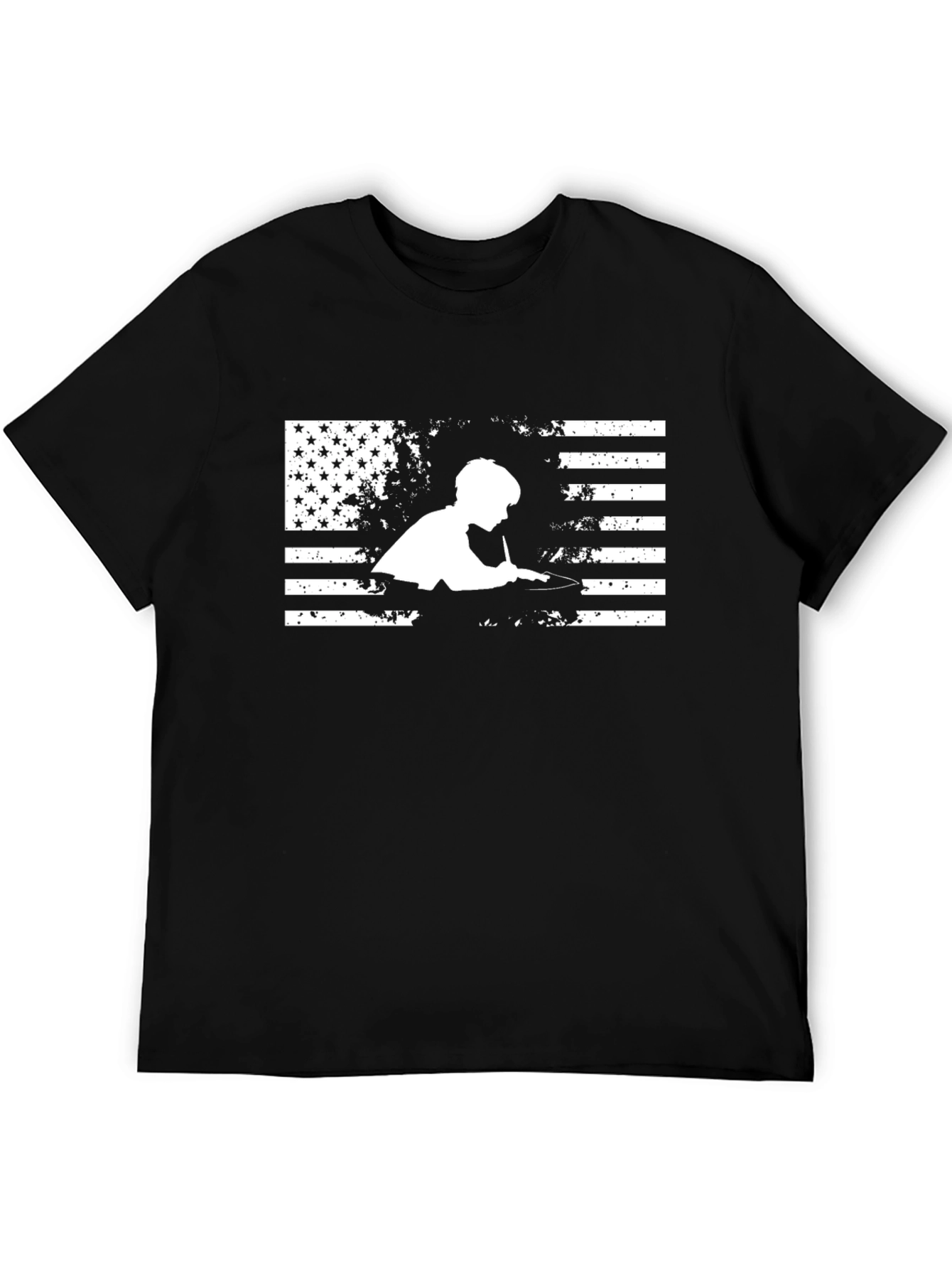 Patriotic Pool Player T-Shirt - American Flag Billiards