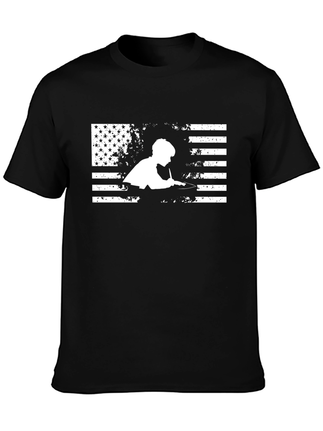 Patriotic Pool Player T-Shirt - American Flag Billiards