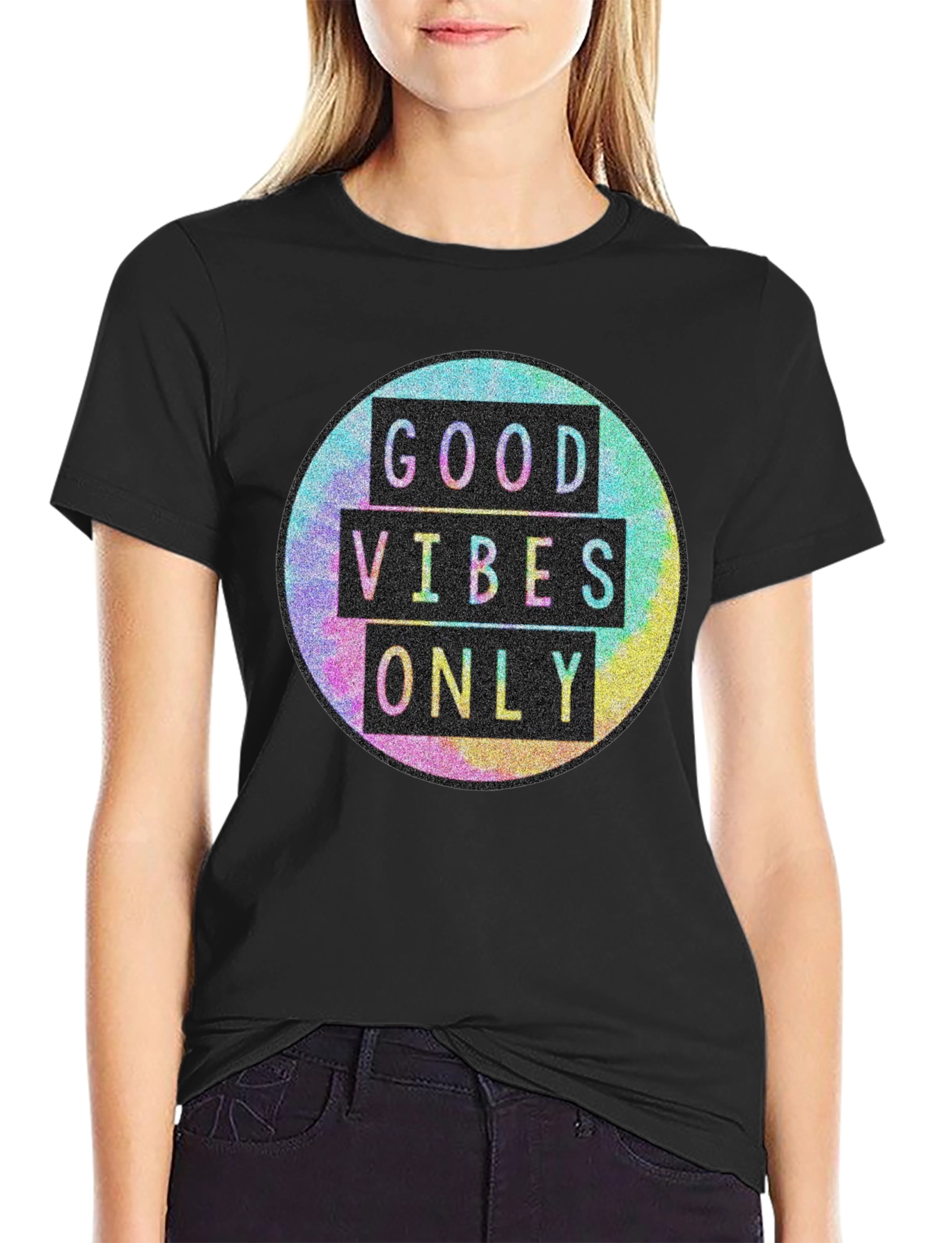 Good Vibes Only Graphic Tee - Trendy Casual Shirt