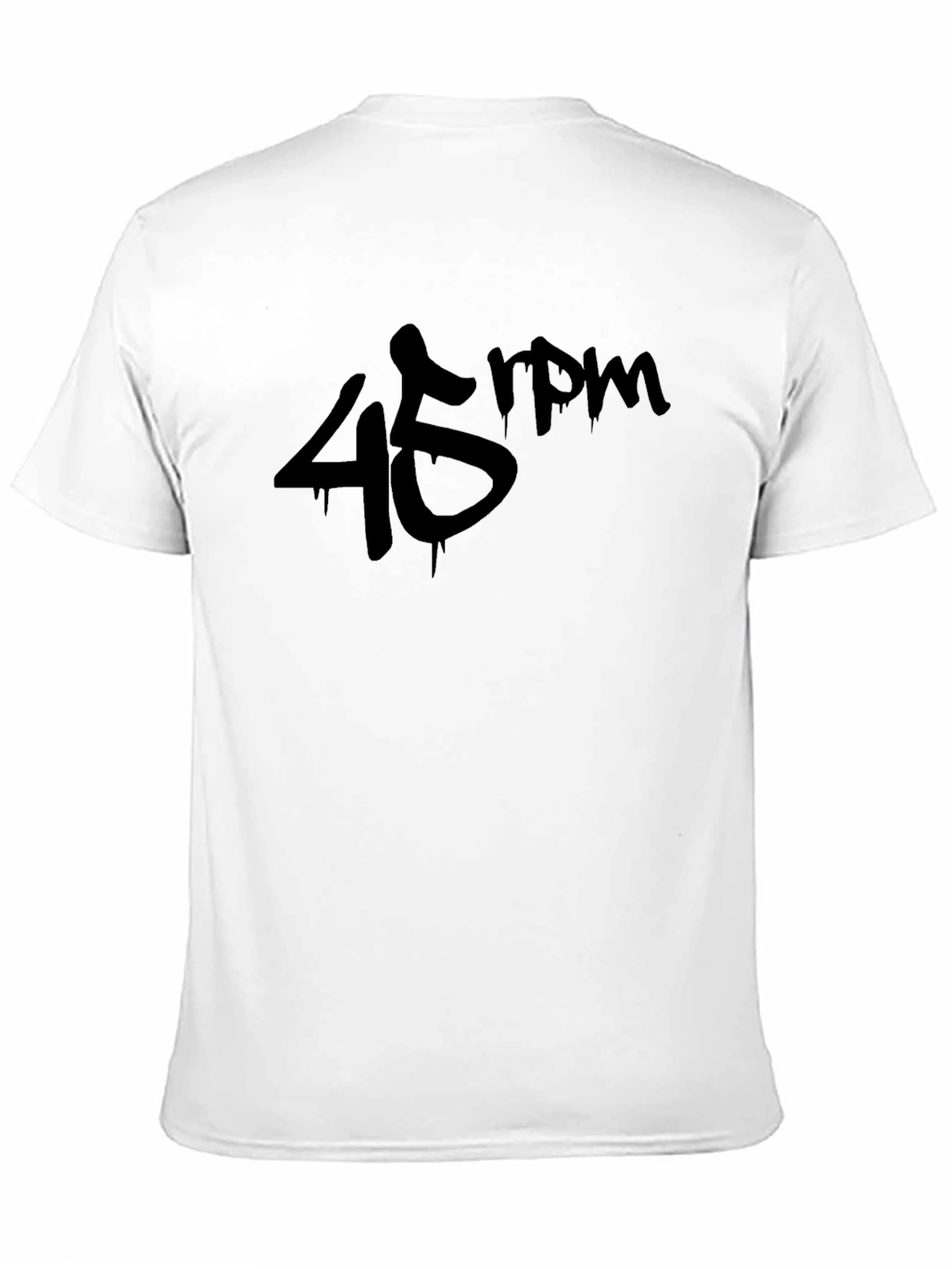 45 RPM Black Graphic T-Shirt - Music Lover Tee