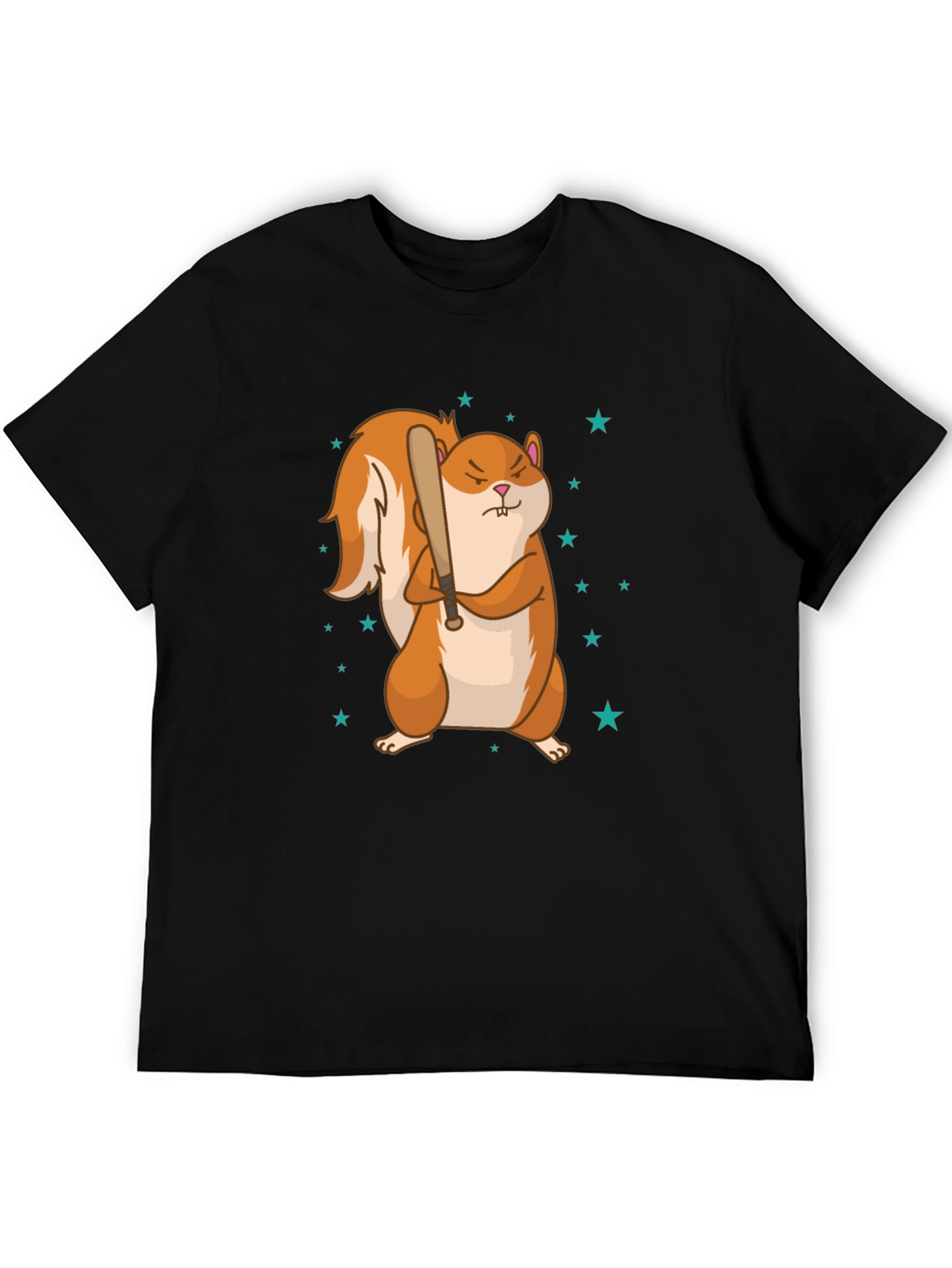 Squirrel with Baseball Bat Graphic Tee